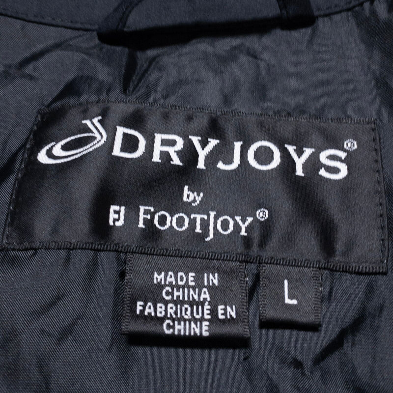 FootJoy DryJoys Jacket Men's Large Full Zip Beige Black Golf Wind Rain
