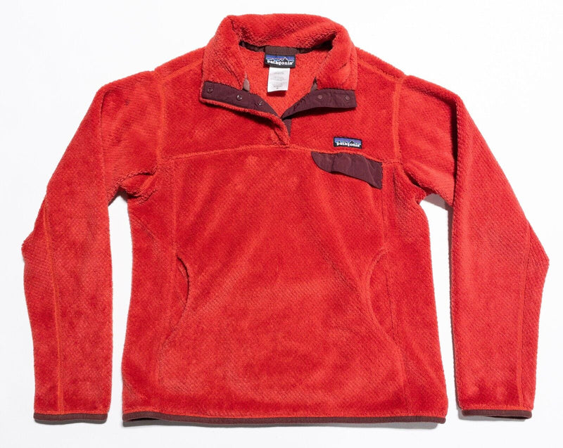 Patagonia Snap T Fleece Women's Medium Synchilla Jacket Pullover Red Re-Tool