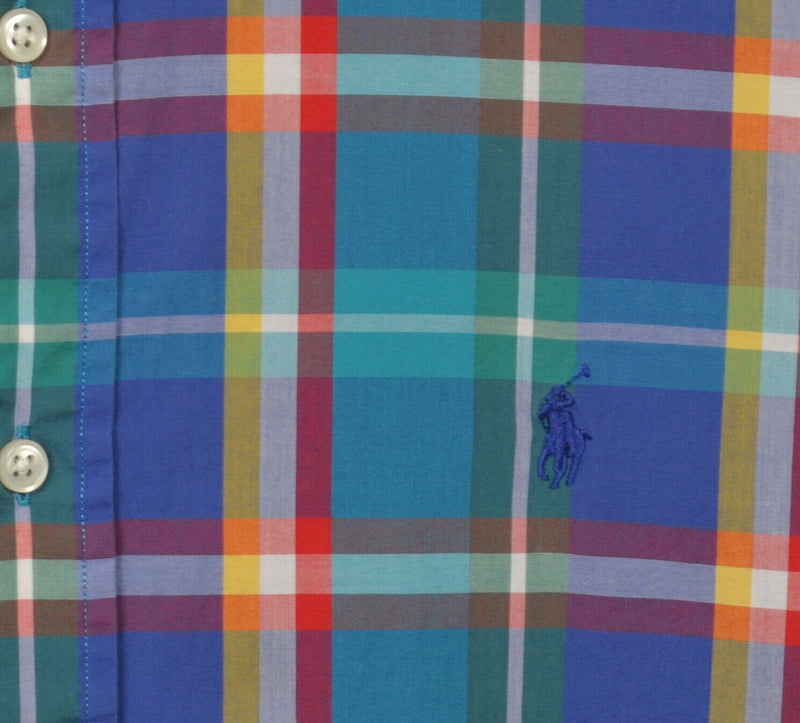 Polo Ralph Lauren Men's 2XL Multi-Color Plaid "Blake" S/S Button-Down Shirt