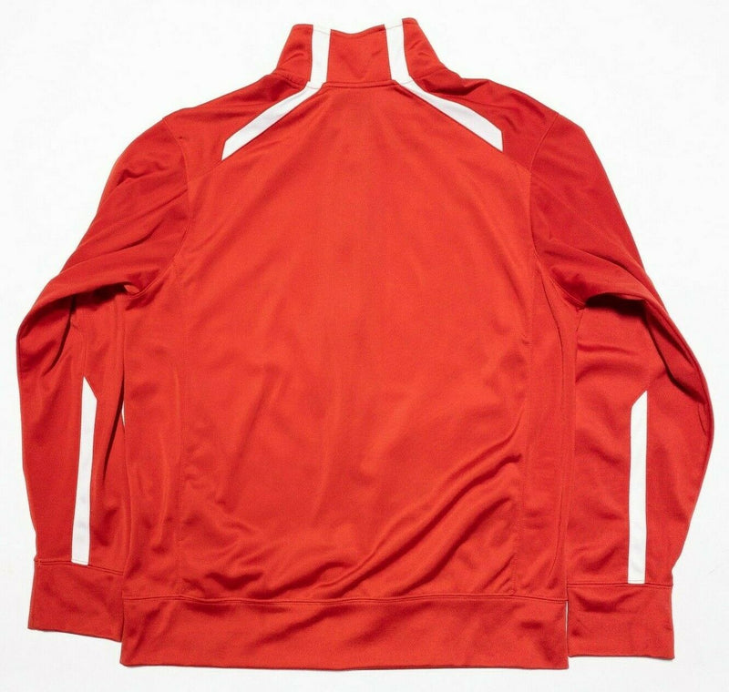 Chicago Marathon Nike Solid Red Full Zip Track Warm-Up Jacket Men's Medium