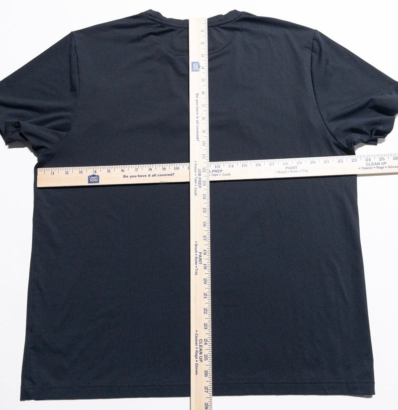 Rhone Essentials T-Shirt Men XL Black/Gray Wicking Stretch Crewneck Short Sleeve