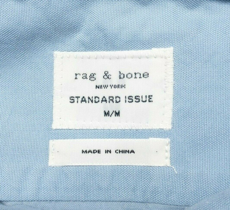 Rag & Bone Shirt Men's Medium Blue Standard Issue Long Sleeve Button-Front