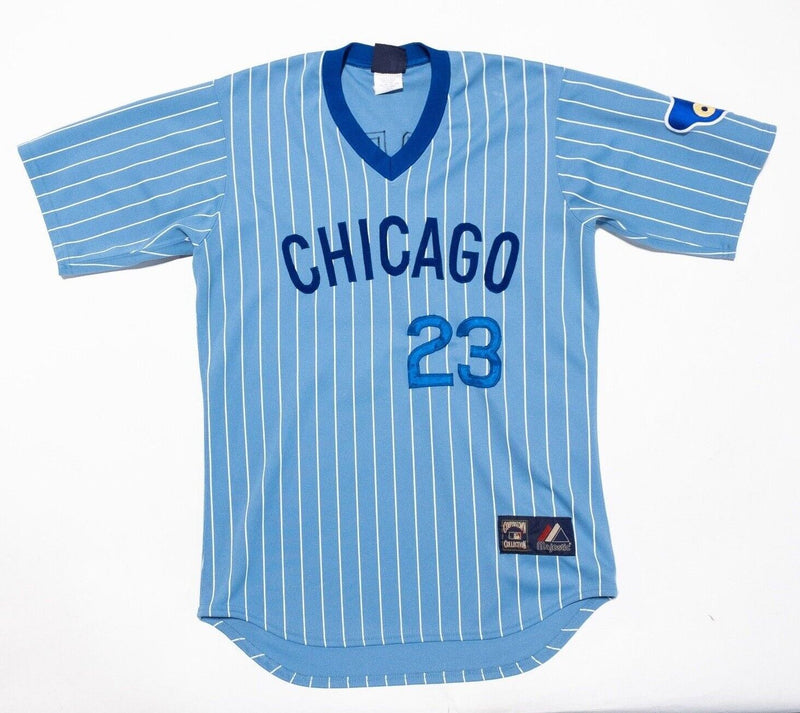 Chicago Cubs Cooperstown Jersey Men's M/L Ryne Sandberg Majestic Blue Retro Bear