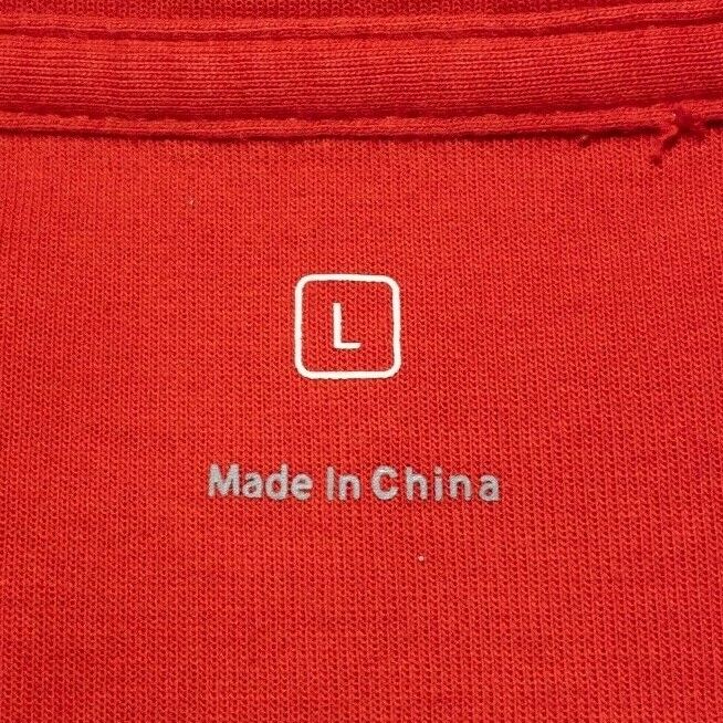 Apple Store Employee Sweatshirt Men's Large 1/4 Zip Pullover Solid Red