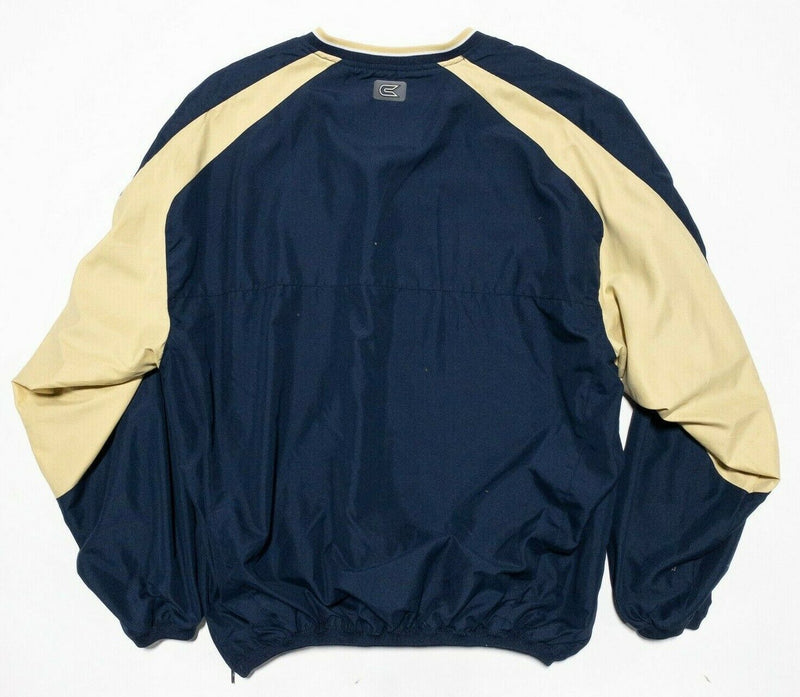 Georgia Tech Jacket Men's Large Windbreaker Yellow Jackets Colosseum Pullover