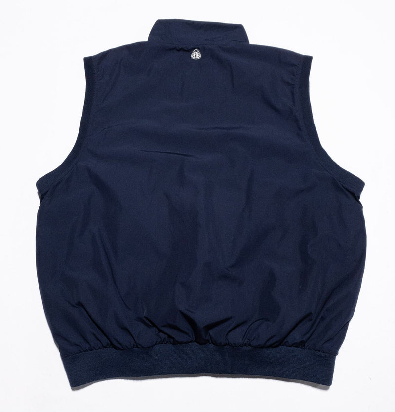 Brooks Brothers Vest Men's XL Pullover 1/4 Zip Country Club Windbreaker Blue