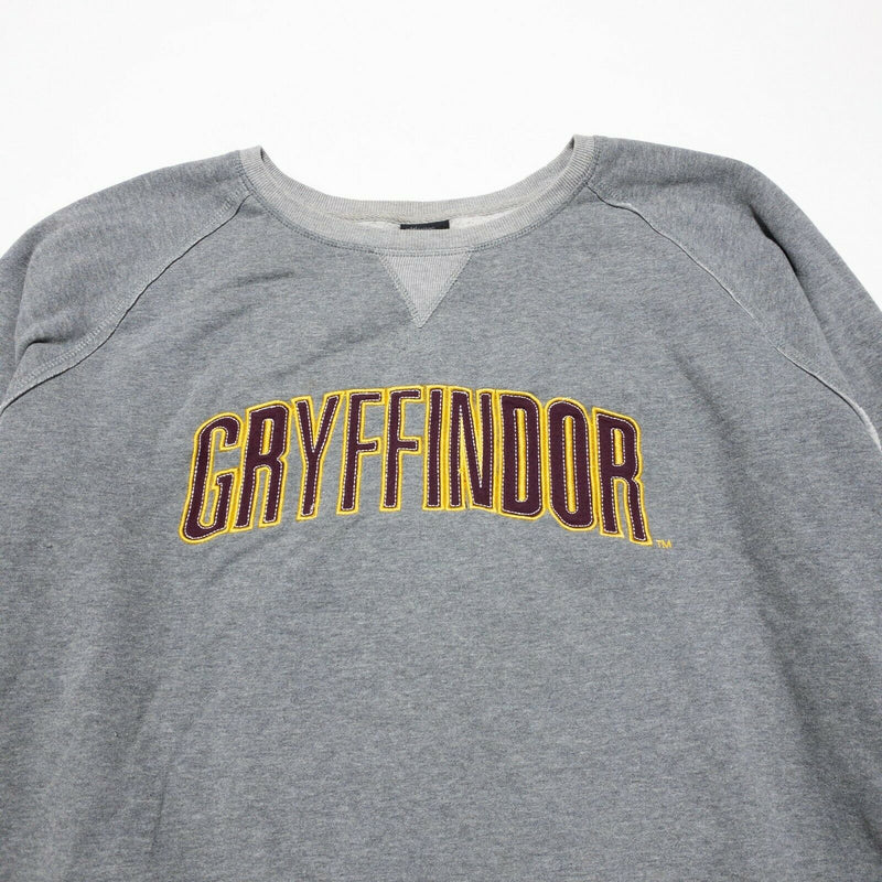 Harry Potter Gryffindor Universal Wizarding World Sweatshirt Gray Crew Men's 2XL