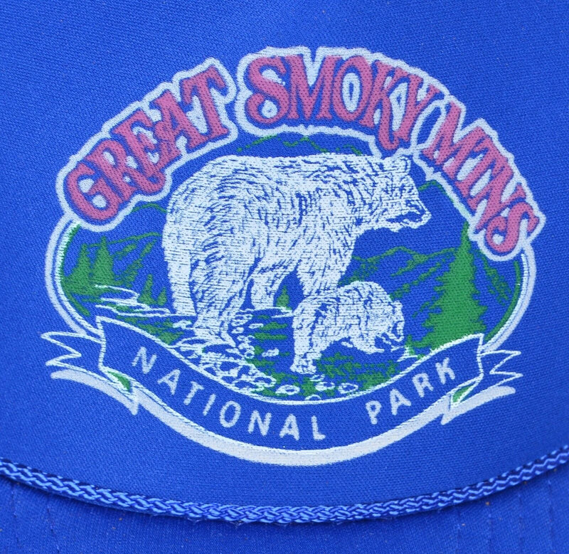 Vtg 90s Great Smokey Mountains National Park Nissun Snapback Mesh Trucker Hat