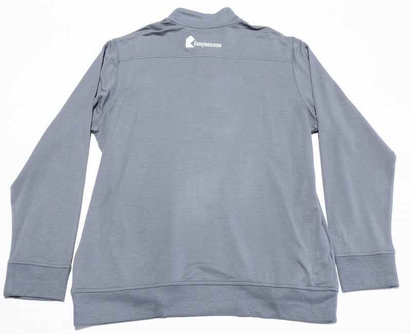 Travis Mathew 1/4 Zip Men's XL Newport Fleece Pullover Sweatshirt Gray Rayon