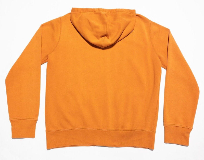 Polo Ralph Lauren Zip Up Hoodie Men's Large Orange Sweatshirt Preppy Classic