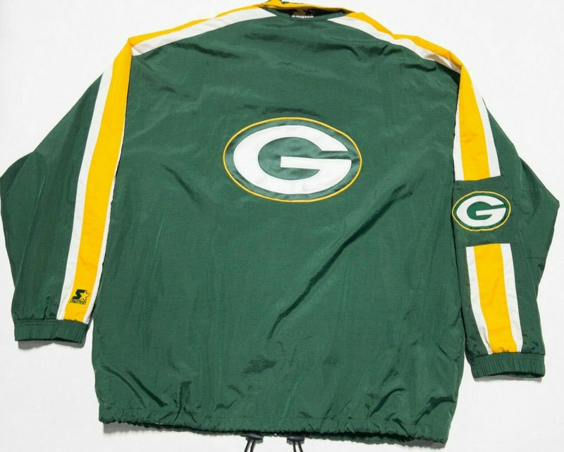 Green Bay Packers Men's 3XL Starter Full Zip NFL Football 90s Windbreaker Jacket