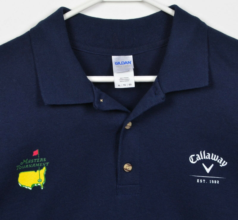 Masters Tournament Men's XL Callaway Navy Blue Augusta National Golf Polo Shirt