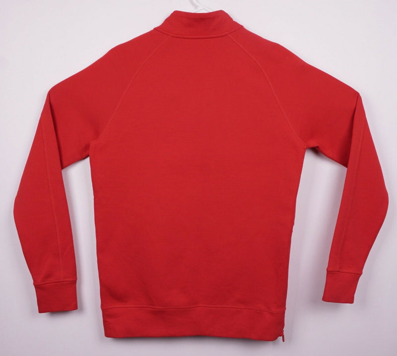 Apple Store Men's Sz Medium 1/4 Zip Red Logo Employee Computer Sweatshirt