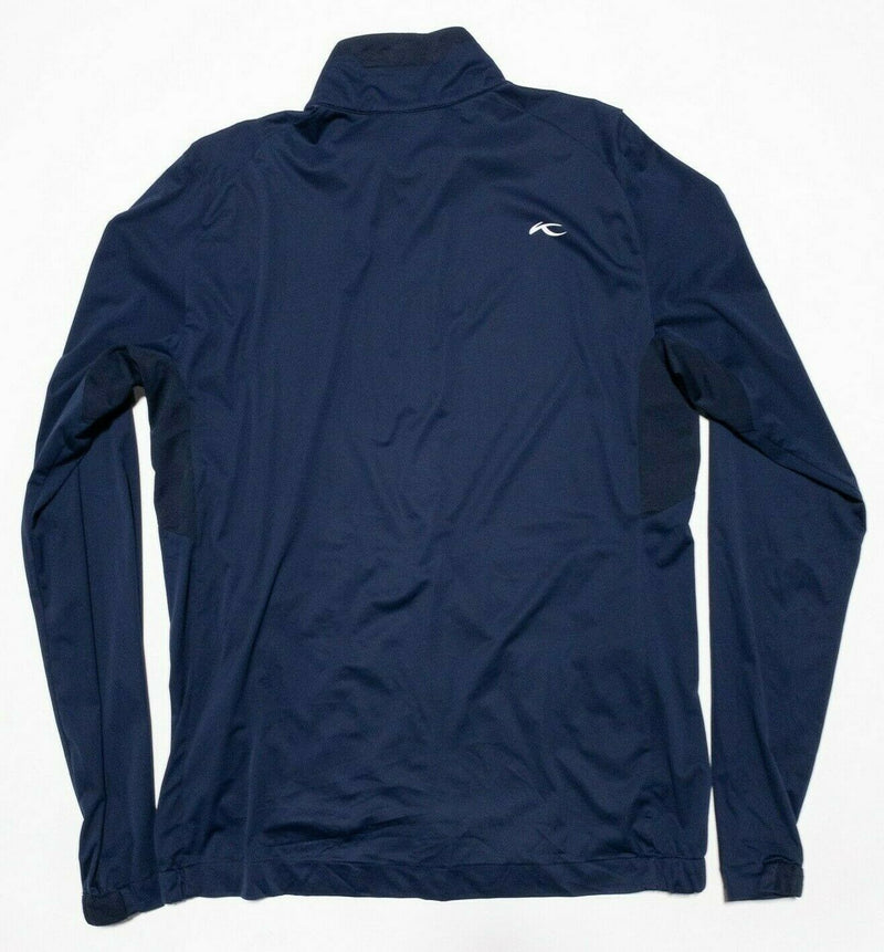 KJUS Dorian Jacket Men's Medium/50 Navy Blue Golf Full Zip Lightweight Wicking