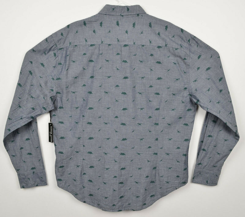 Stitch Fix Random Access Men's Large Regular Fit Dino Chambray Shirt
