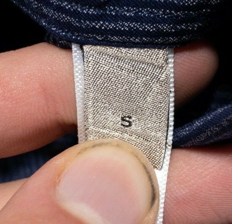 Armani Collezioni Shirt Men's Small Striped Button-Front Designer Blue Gray