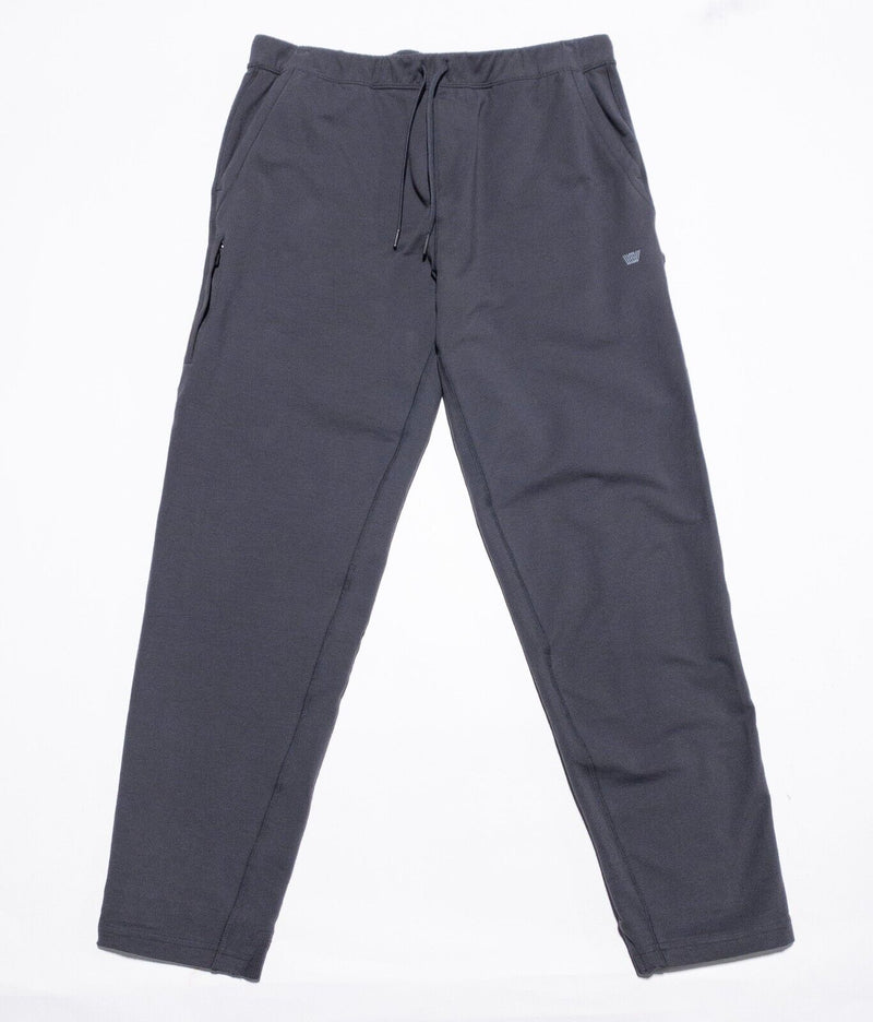Mack Weldon Ace Sweatpants Men's Large Jogger Wicking Stretch Gray Drawstring