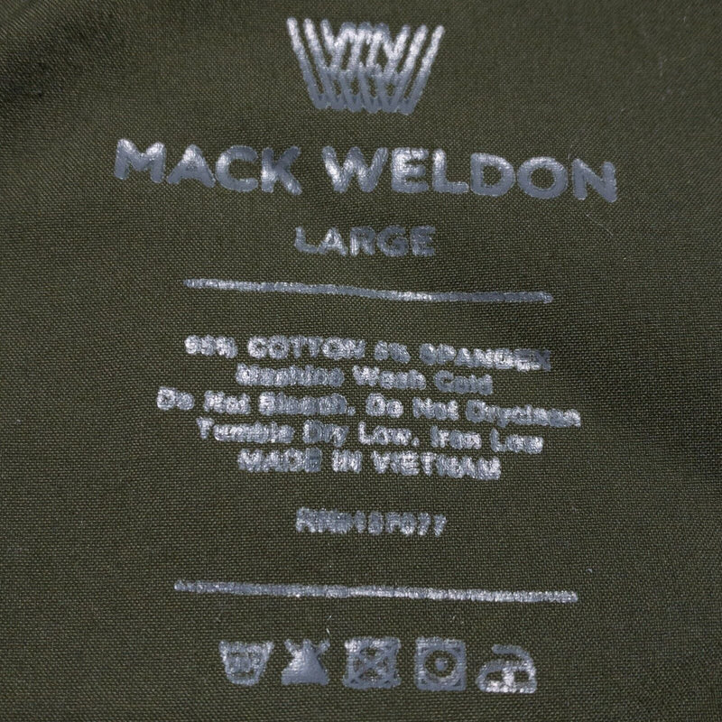 Mack Weldon Ace Sweatpants Men's Large Jogger Tapered Leg Fit Stretch Green