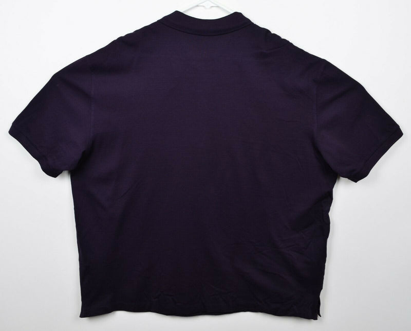 Ralph Lauren Purple Label Men's Sz 2XL Dark Purple Made in Italy RLPL Polo Shirt