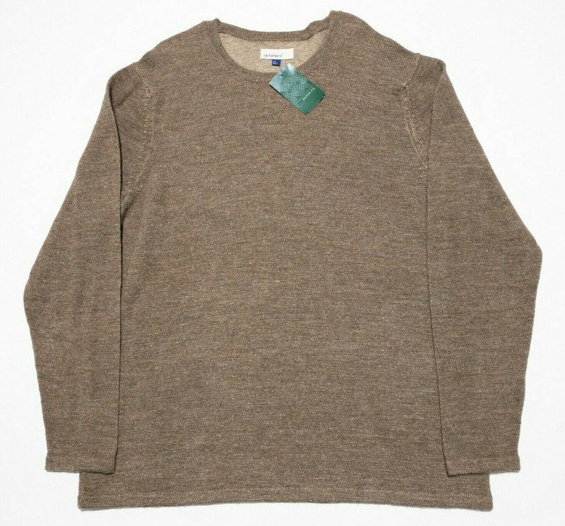 Artefact Stitch Fix Men's 2XL Brown Finnegan Alpaca Blend Crewneck Sweater