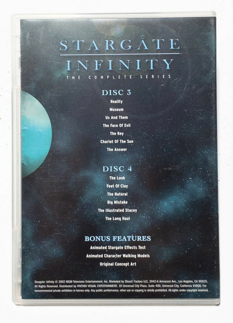 Stargate Infinity: The Complete Series 4 Disc DVD Box Set