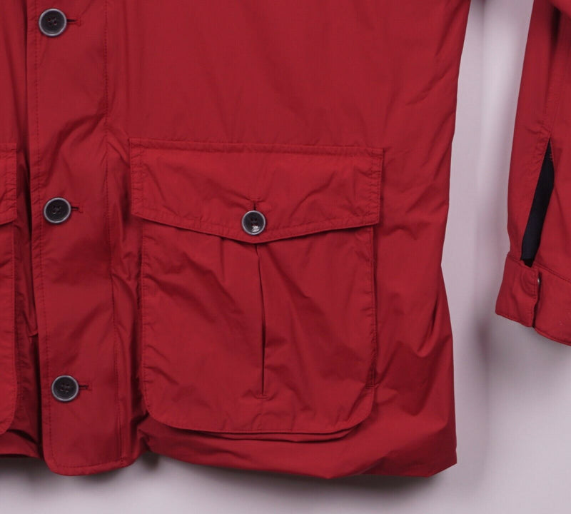 UNTUCKit Men's XL Lanson Nylon Red Navy Blue Pockets Lightweight Jacket