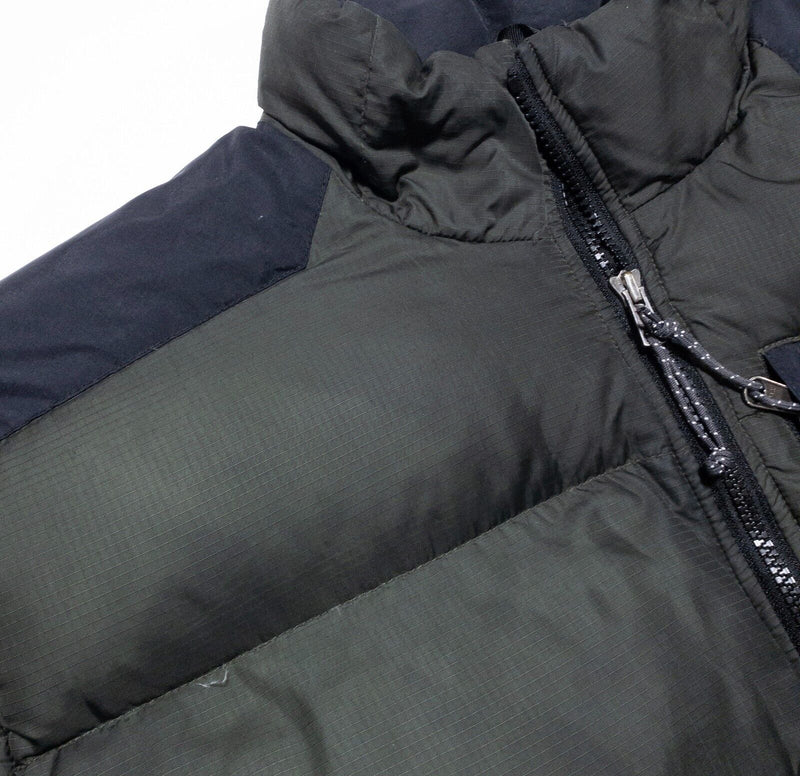 Mountain Hardwear Puffer Jacket Men's Medium Down Green Black Full Zip Sub Zero