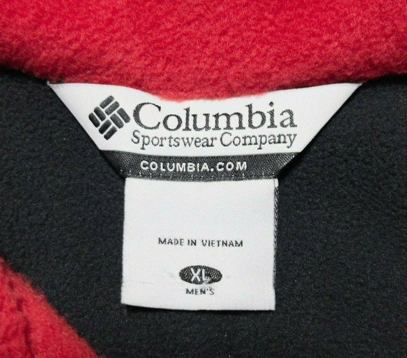 Wisconsin Badgers Men's XL Columbia Red Fleece Full Zip College NCAA Jacket