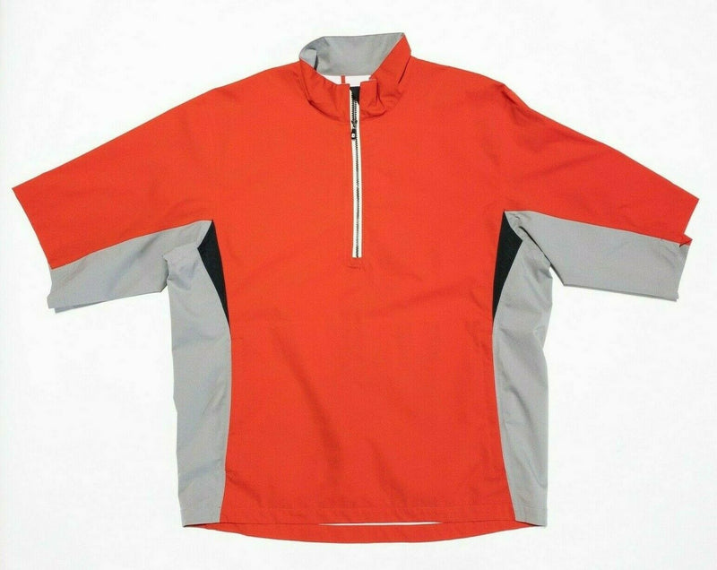 FootJoy DryJoys Hydrolite Windshirt Jacket Golf Red Half-Zip Men's Medium