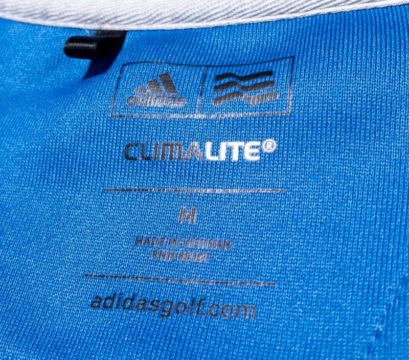 AT&T Employee Jacket Men's Medium Adidas ClimaLite 1/4 Zip Pullover Blue Uniform