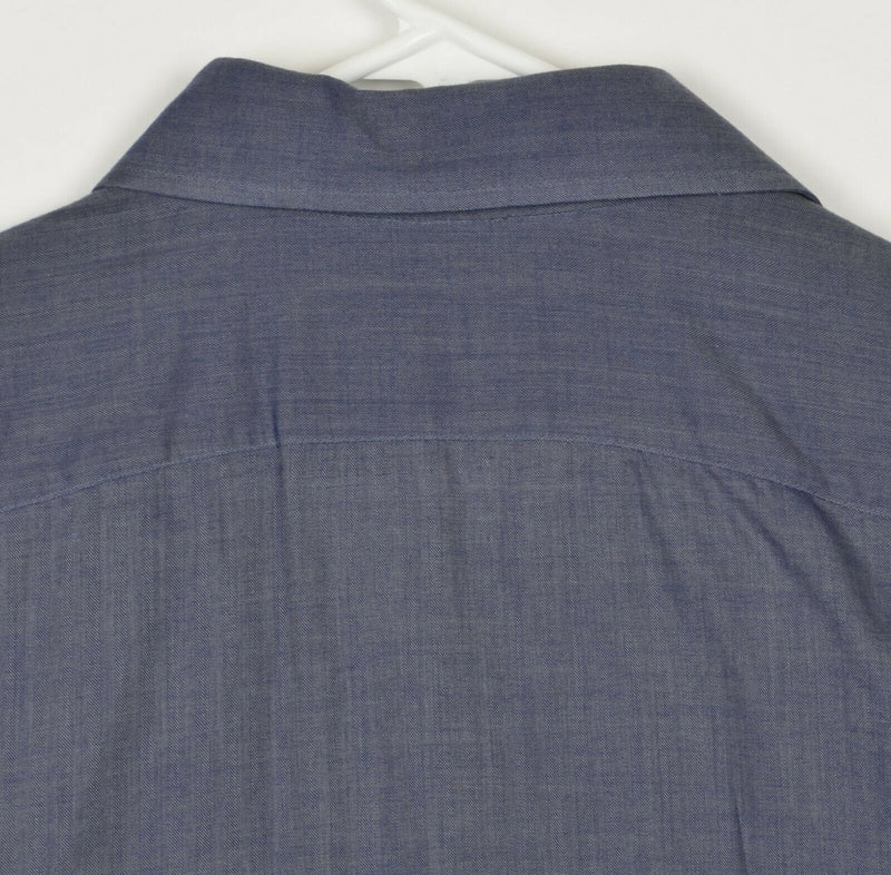 Eton Contemporary Men's Sz 43/17 XL Blue Trunk Club Exclusive Dress Shirt