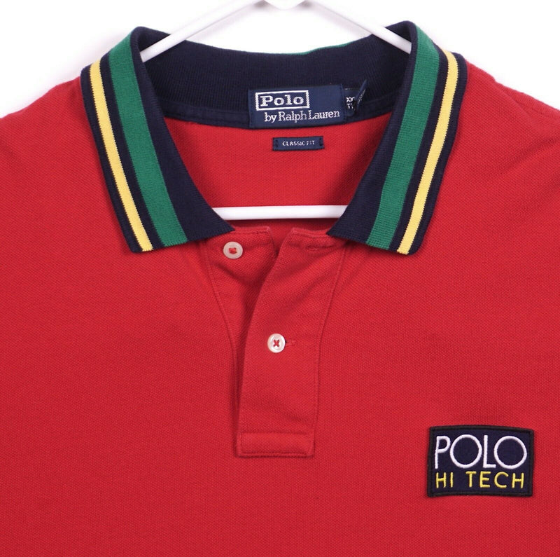 Polo Ralph Lauren Men's 2XL Classic Fit POLO Hi Tech Red Polo Shirt