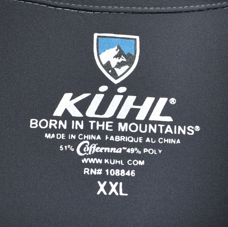 Kuhl Coffeenna Men's 2XL 1/4 Zip Burgundy Gray Hiking Outdoor Activewear Shirt