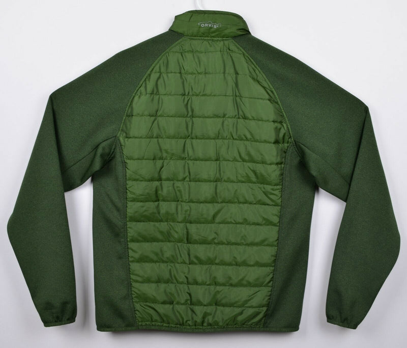 Orvis Men's Sz Medium Green Puffer Trailhead Hybrid Full Zip Jacket