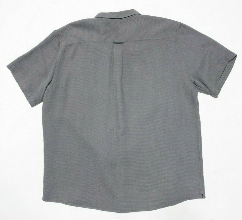Carbon 2 Cobalt Button Shirt 2XL Men's Gray Short Sleeve Button-Front