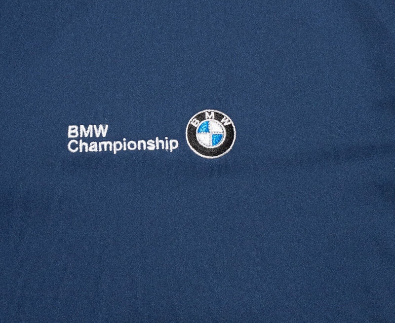 BMW Champions Men's Fits XL Peter Millar Summer Comfort Golf Polo Blue Wicking