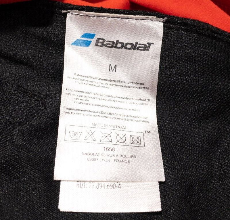Babolat Tennis Jacket Men's Medium 1/4 Zip Pullover Wicking Red Performance