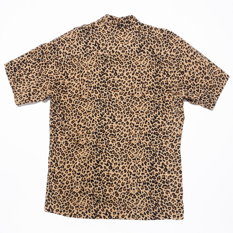 Kenny Flowers Cheetah Shirt Men's XL Hawaiian Rayon Island Classic Animal Print