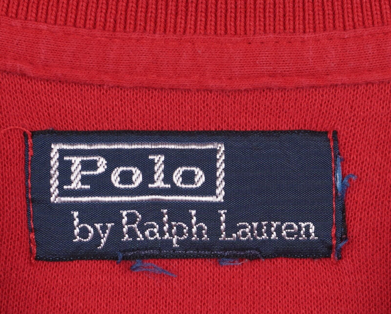 Polo Ralph Lauren Men's XL? USA Big Pony Red Full Zip Sweatshirt Jacket