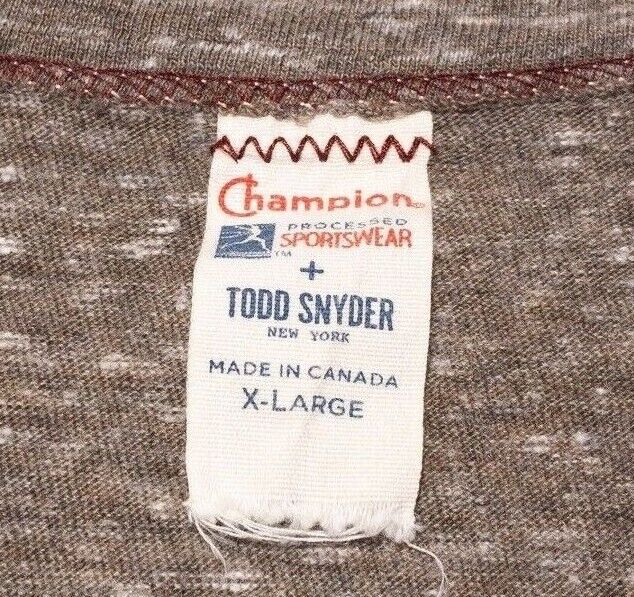 Todd Snyder x Champion T-Shirt XL Men's Brown Crew Neck Short Sleeve Canada