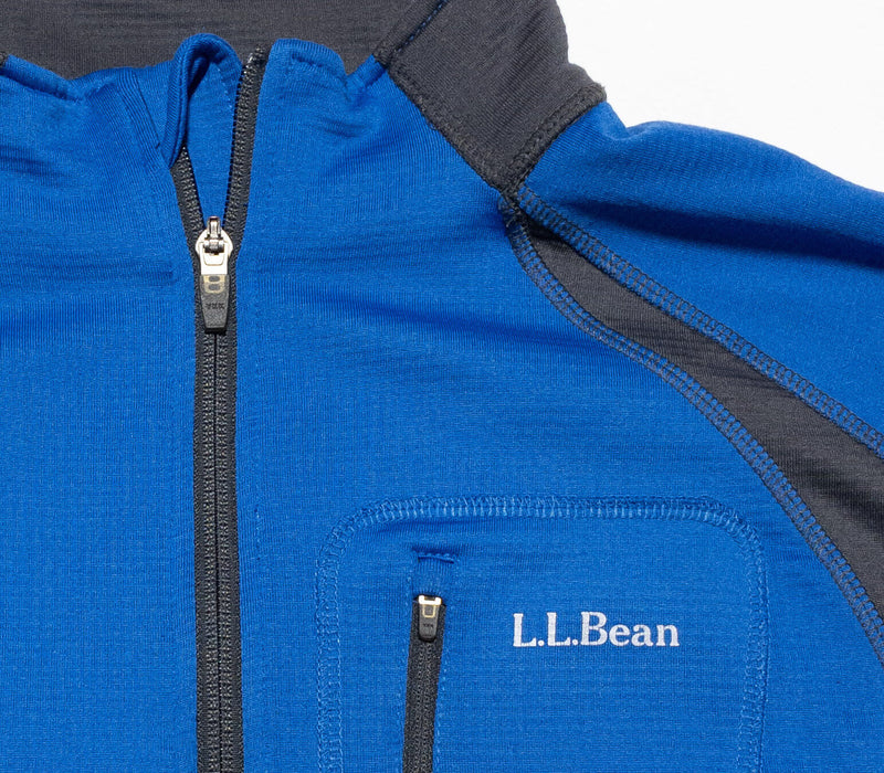 L.L. Bean Jacket Men's LT (Large Tall) 1/4 Zip Thermal Lined Blue Gray