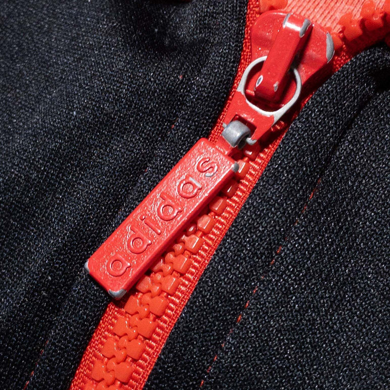 Vintage Adidas Track Jacket Men's Fits XL Red Colorblock Soccer Warm-Up 90s