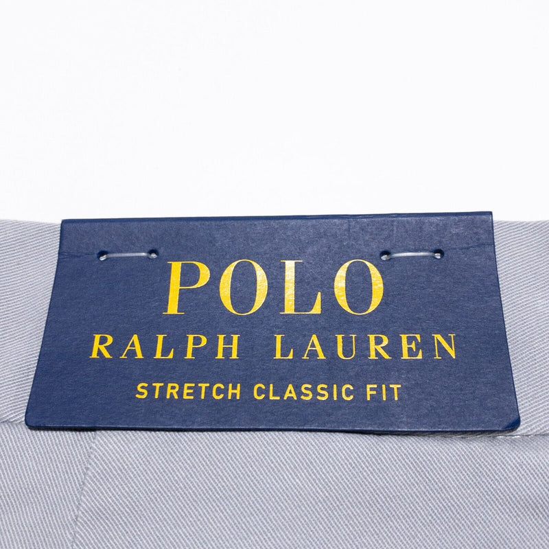 Polo Ralph Lauren Pants Men's 36x32 Stretch Classic Fit Chinos Solid Gray