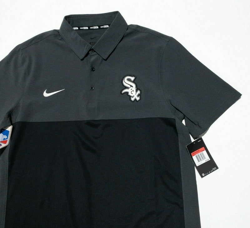 Chicago White Sox Nike Polo Men's Large Black Authentic Collection Elite Polo