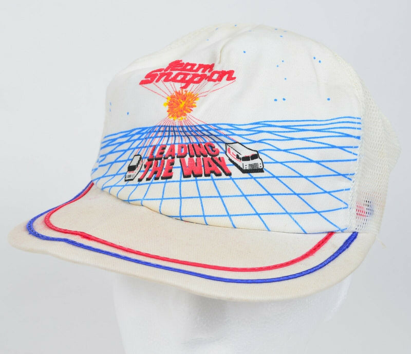 Vtg 80s Team Snap-On Tools K-Products Snapback Mesh Trucker Hat