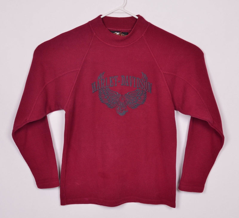 Harley Davidson Men's Sz Medium Engine Wings Red Pullover Crewneck Sweater