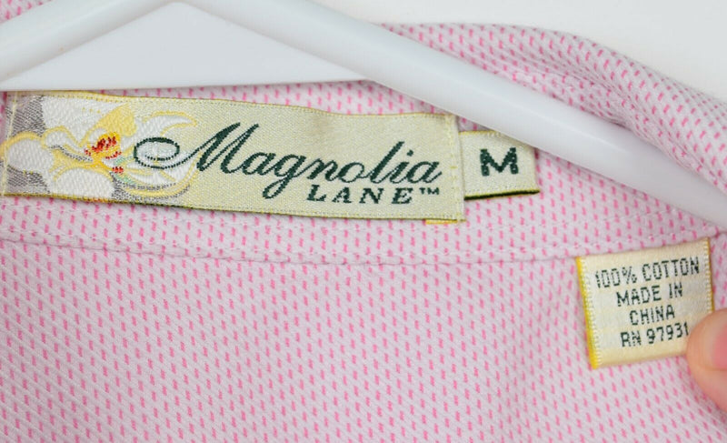 Magnolia Lane Women's Sz Medium Masters Golf Pink Sleeveless Top Blouse