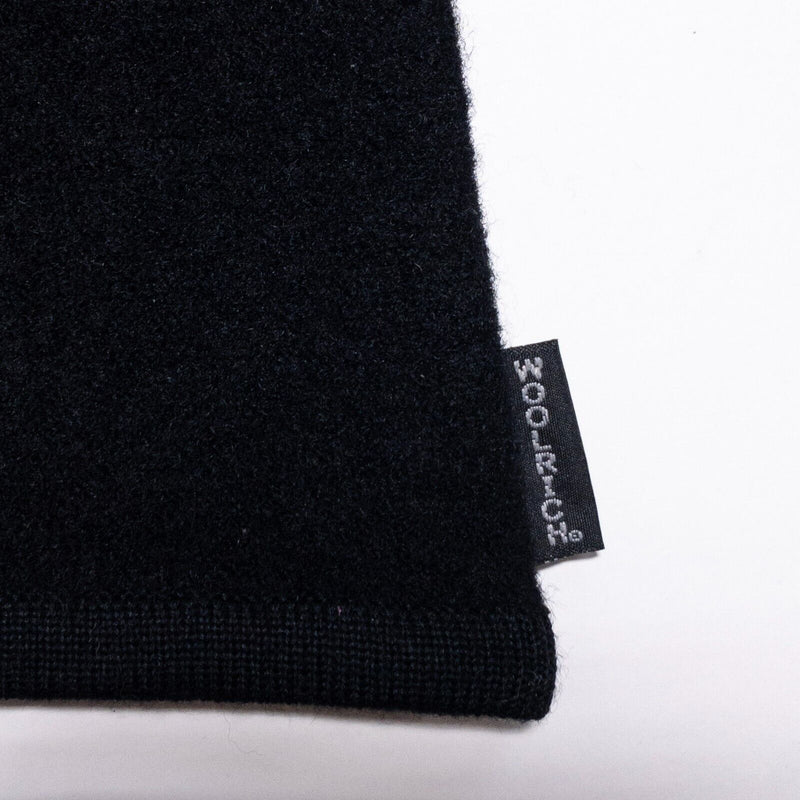 Woolrich Vest Women's XL Wool Full Zip Solid Black Outdoor Casual New 9529