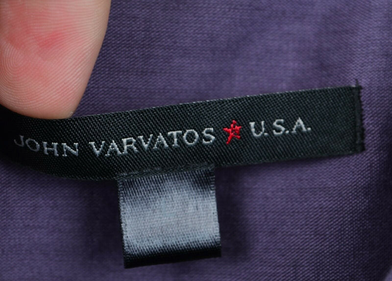 John Varvatos USA Men's Large Mulberry Purple Lightweight Button-Front Shirt
