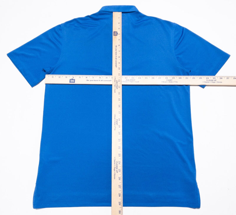 johnnie-O Prep-Formance Polo Men's Medium Solid Blue Golf Wicking Polyester